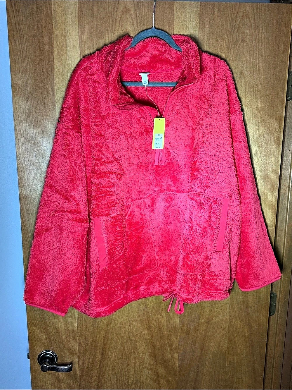 All in Motion High-Pile Fleece 1/2-Zip Pullover coral lava 3X